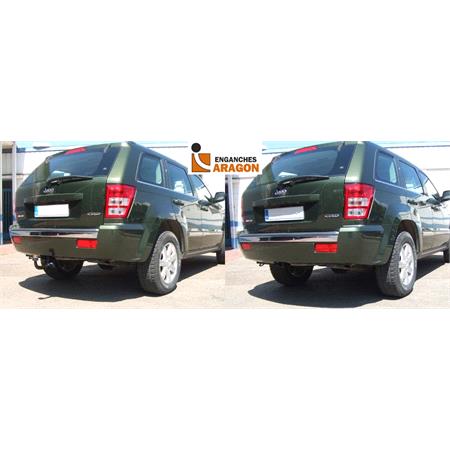 Aragon Vertically Detachable Towbar for Jeep GRAND CHEROKEE III 2005 to 2010