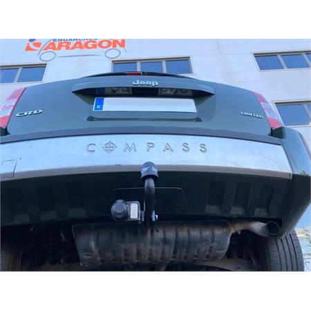Aragon Swan Neck Ball Towbar for Jeep COMPASS 2011 to 2016