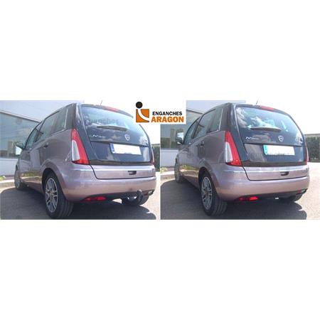 Aragon Vertically Detachable Towbar for Lancia MUSA 2004 to 2012