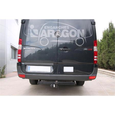 Aragon Swan Neck Ball Towbar for Mercedes SPRINTER 3,5 t van 2006 to 2018 (Except Twin Wheels) (Models without Rear Step, 3.0 5.0T Wheelbase 3250, 3665 and 4325 mm)
