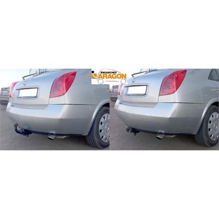 Aragon Horizontaly Removable Towbar for Nissan PRIMERA Hatchback 2002 to 2008