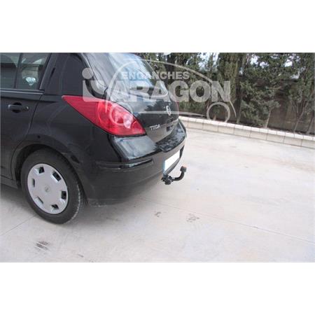 Aragon Swan Neck Ball Towbar for Nissan TIIDA Hatchback 2007 to 2012