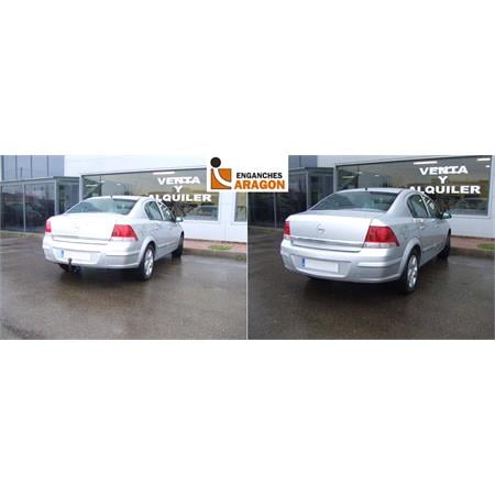 Aragon Vertically Detachable Towbar for Opel ASTRA H Saloon 2007 to 2009