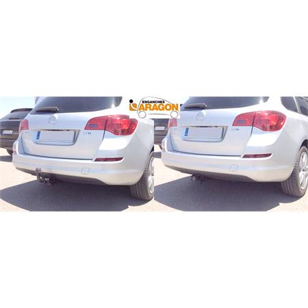 Aragon Horizontaly Removable Towbar for Vauxhall ASTRA Mk VI Saloon 2012 to 2015