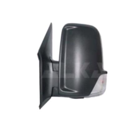 Left Wing Mirror (electric, heated, indicator lamp) for MERCEDES SPRINTER 4,6 t van, 2006 Onwards