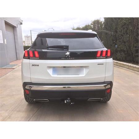 Aragon Horizontaly Removable Towbar for Peugeot 3008 SUV 2019 to 2024 (Hybrid & Hybrid4 Models, incl. GT / automatic tailgate opening with foot sensor) (Except Hybrid 136 (1,199 cm3)