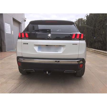 Aragon Horizontaly Removable Towbar for Peugeot 3008 SUV 2019 to 2024 (Hybrid & Hybrid4 Models, incl. GT / automatic tailgate opening with foot sensor) (Except Hybrid 136 (1,199 cm3)