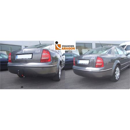 Aragon Vertically Detachable Towbar for Skoda SUPERB 2002 to 2008