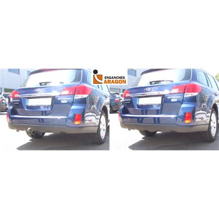 Aragon Vertically Detachable Towbar for Subaru OUTBACK 2009 to 2014