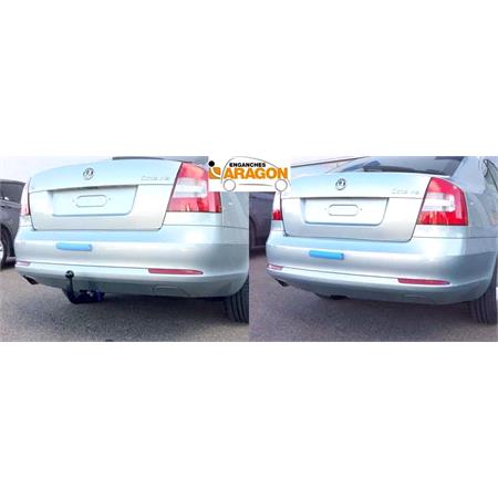 Aragon Vertically Detachable Towbar for Skoda OCTAVIA Combi 2009 to 2012