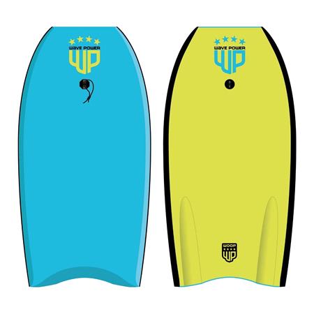 Wave Power Woop EPS Bodyboard   Lite Blue and Lime   42"