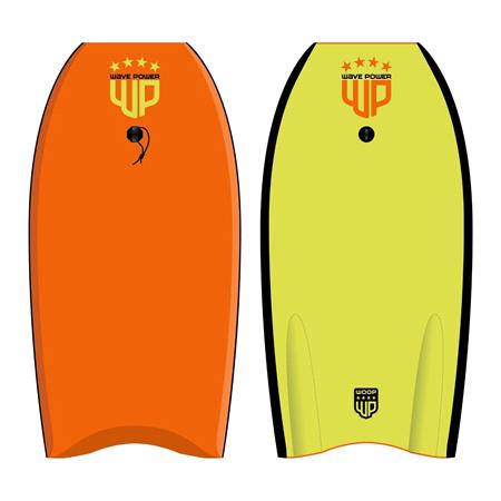 Wave Power Woop EPS Bodyboard   Orange and Lime   41"