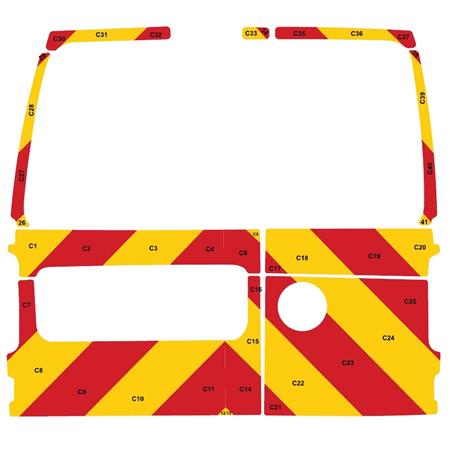 Chevron (no window panels) for VW Caddy, 2004   2020 , Pre Assembled   Entry Grade
