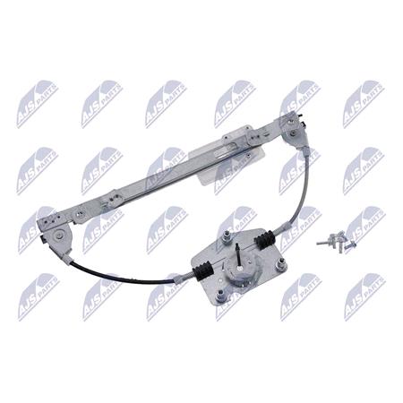 NTY Window Regulator, Electric, without electric motor, Right Rear, (EPS VW 031)