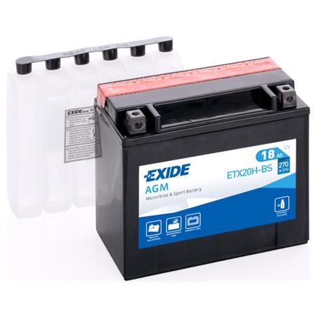 Exide ETX20HBS Dry AGM Motorcycle Battery 1 Year Warranty