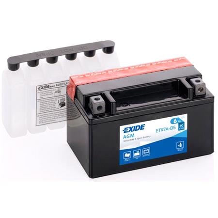 Exide ETX7ABS Dry AGM Motorcycle Battery 1 Year Warranty