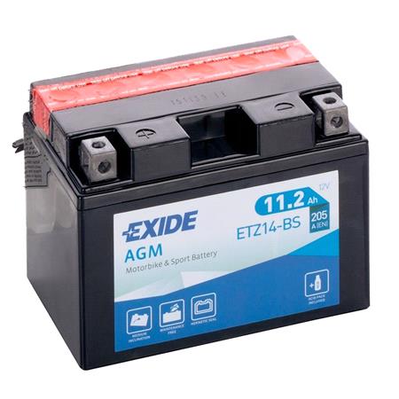Exide ETZ14 BS Dry AGM Motorcycle Battery 