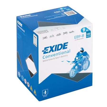 Exide EB9B Dry Motorcycle Battery