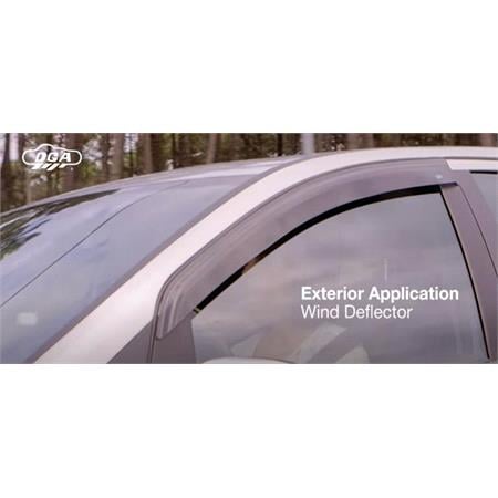 DGA Front Stick On Wind Deflectors for Audi Q3, 2018 Onwards, 5 Door