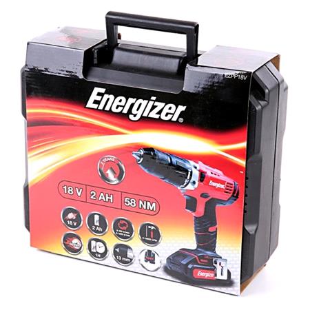Energizer 18v Combi Drill + 2 FREE Batteries (2 x 2Ah)