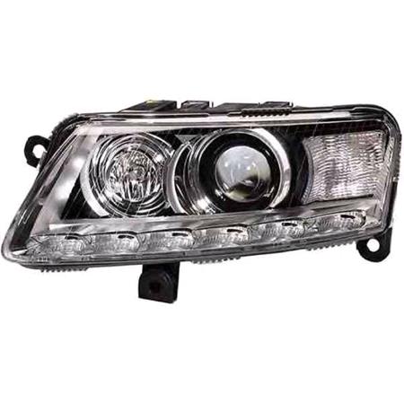 Left Headlamp (Xenon, With LED DRL, Takes D3S / H7 Bulbs, Supplied Without Motor) for Audi A6 Avant 2009 2011
