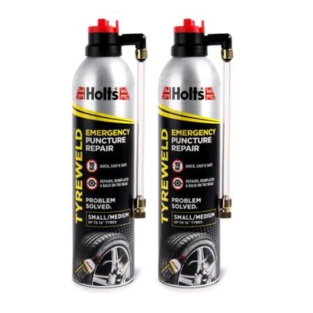 Holts Tyreweld Emergency Puncture Repair Twin Pack 800ml. 