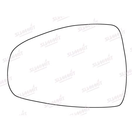 Left Stick On Wing Mirror Glass for Audi A1 Sportback 2011 2015