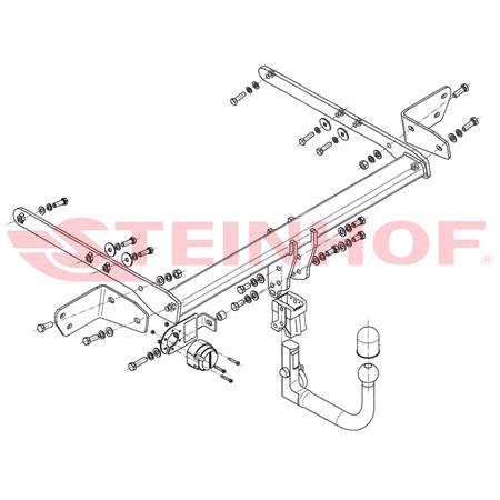 Steinhof Automatic Detachable Towbar (vertical system) for Ford MONDEO Saloon, 2014 Onwards