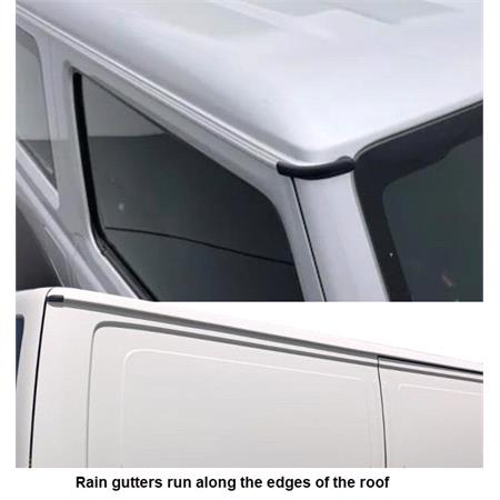 Thule ProBar Evo Roof Bars for Volkswagen TRANSPORTER Mk IV Van, 4 door, 1990 2003, with Rain Gutters