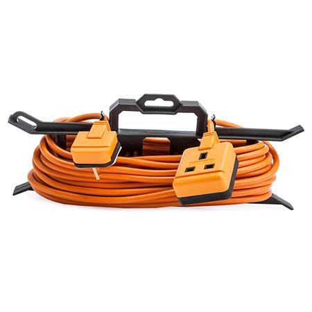 Masterplug 13A Heavy Duty 1 Gang Extension Lead with Cable Tidy   15 Meter