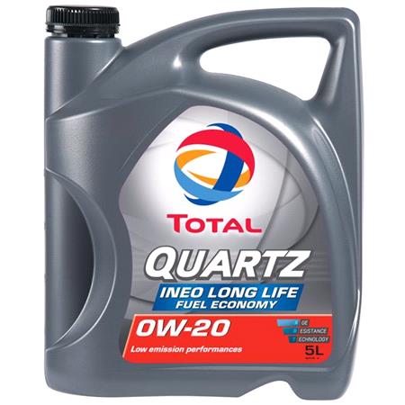 TOTAL Quartz INEO LONG LIFE 0W 20 Engine Oil   5 Litre 