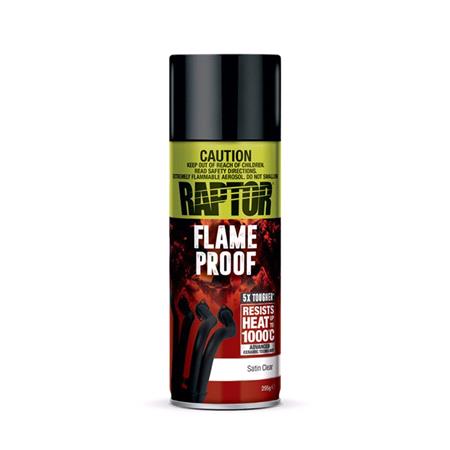 RAPTOR 1K Pro FlameProof High Heat Aerosol   Satin Clear   361ml