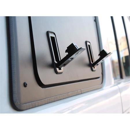 Toyota Land Cruiser 76 Gullwing Window / Right Hand Side Aluminium