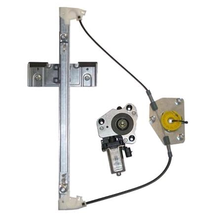 Front Left Electric Window Regulator (with motor) for Skoda CITIGO, 2011 , 2 Door Models, WITHOUT One Touch/Antipinch, motor has 2 pins/wires