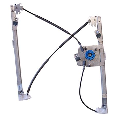 Front Right Electric Window Regulator Mechanism (without motor) for Ford B MAX, 2012 , 4 Door Models, WITHOUT One Touch/Antipinch, holds a standard 2 pin/wire motor