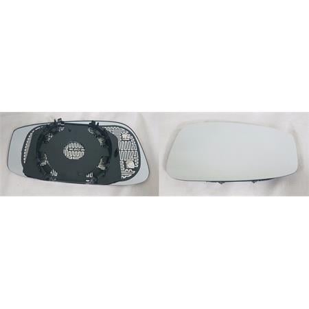 Right Wing Mirror Glass (heated) and Holder for FIAT STILO Multi Wagon, 2003 2008
