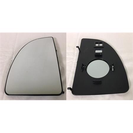 Left Wing Mirror Glass (not heated) and Holder for Citroen Relay van, 2002 2006