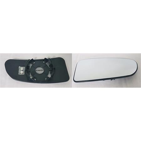 Right Blind Spot Wing Mirror Glass (electric, heated) and Holder for Citroen Relay Flatbed, 2002 2006