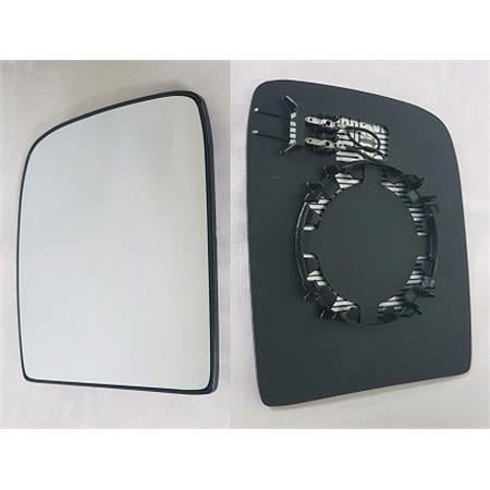 Left Upper Wing Mirror Glass (heated) and Holder for Citroen DISPATCH van, 2007 Onwards