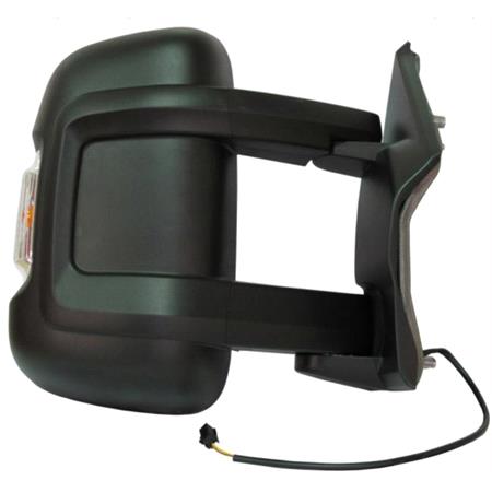 Right Wing Mirror (electric, heated, indicator, long arm) for Citroen RELAY Bus, 2006 Onwards