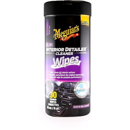 Meguiars Quik Interior Detailer Cleaning Wipes (Tub of 30)