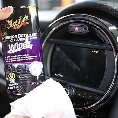 Meguiars Quik Interior Detailer Cleaning Wipes (Tub of 30)