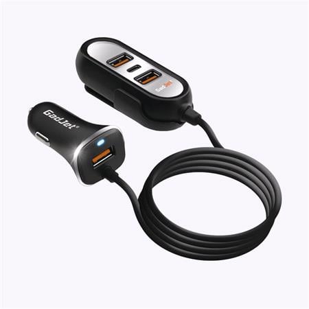 GadJet Car Rear Seat Extension Charger Type C + 3 x USB Port