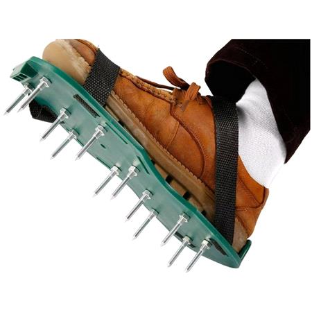 Lawn Aerator Shoes with Plastic Buckle Strap   45mm Spikes