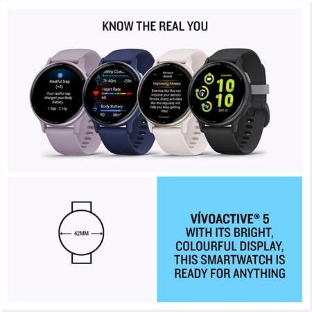 Garmin vivoactive 5 Smartwatch   Cream Gold