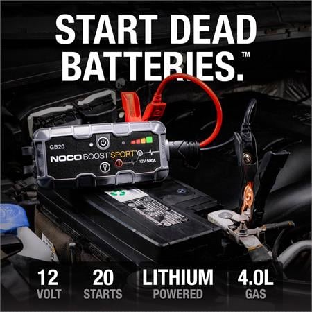NOCO GB20 Genius Boost Sport   500A UltraSafe Jump Starter