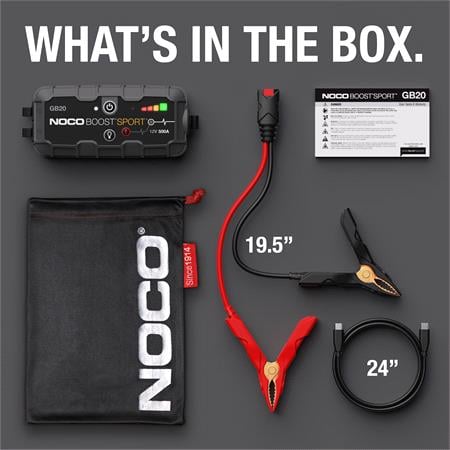 NOCO GB20 Genius Boost Sport   500A UltraSafe Jump Starter
