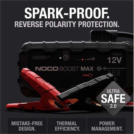 NOCO GB250 Boost Max 12V 5250A UltraSafe Lithium Jump Starter