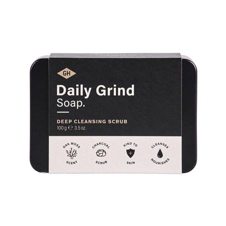 Gentleman's Hardware Daily Grind Soap   Deep Cleansing Charcoal Scrub   100g Bar