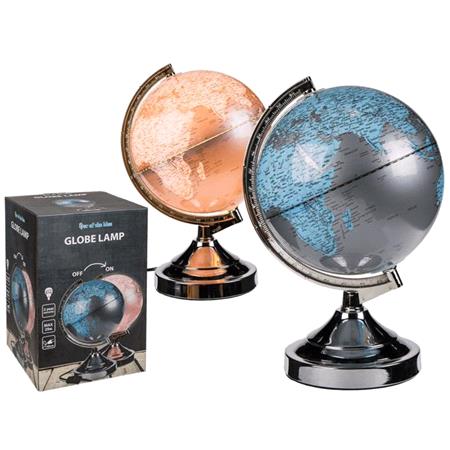 Globe Lamp, Map Of The World   30cm